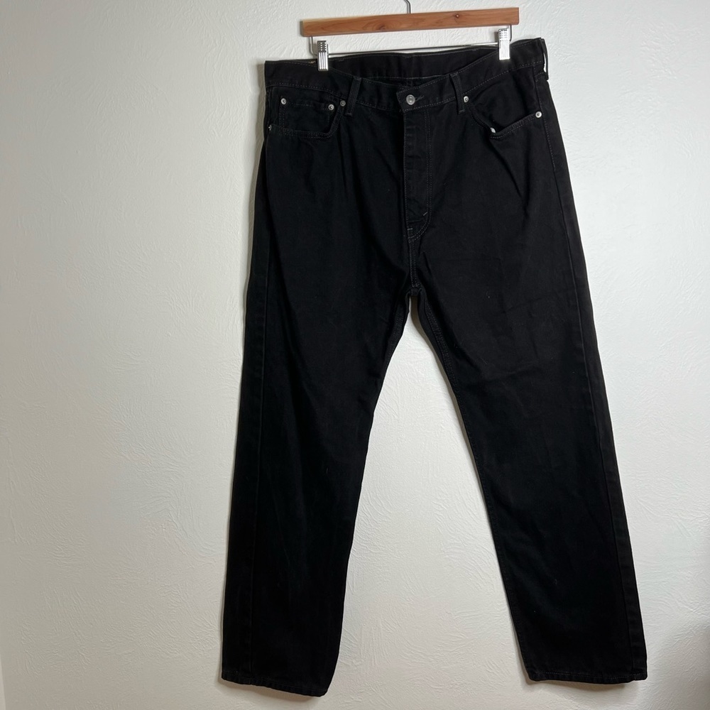Levi's 505 Men's Black Regular Fit Denim Jeans Size 40x32
